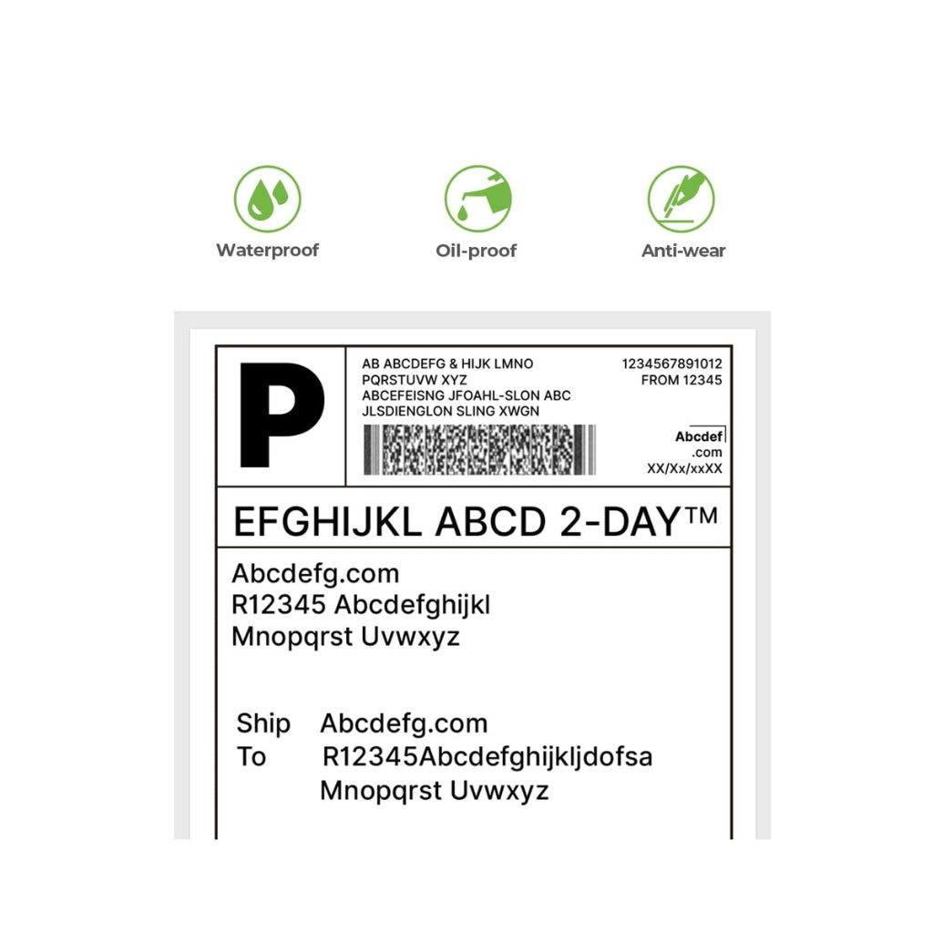 Direct Thermal Shipping Labels, 500 Pack