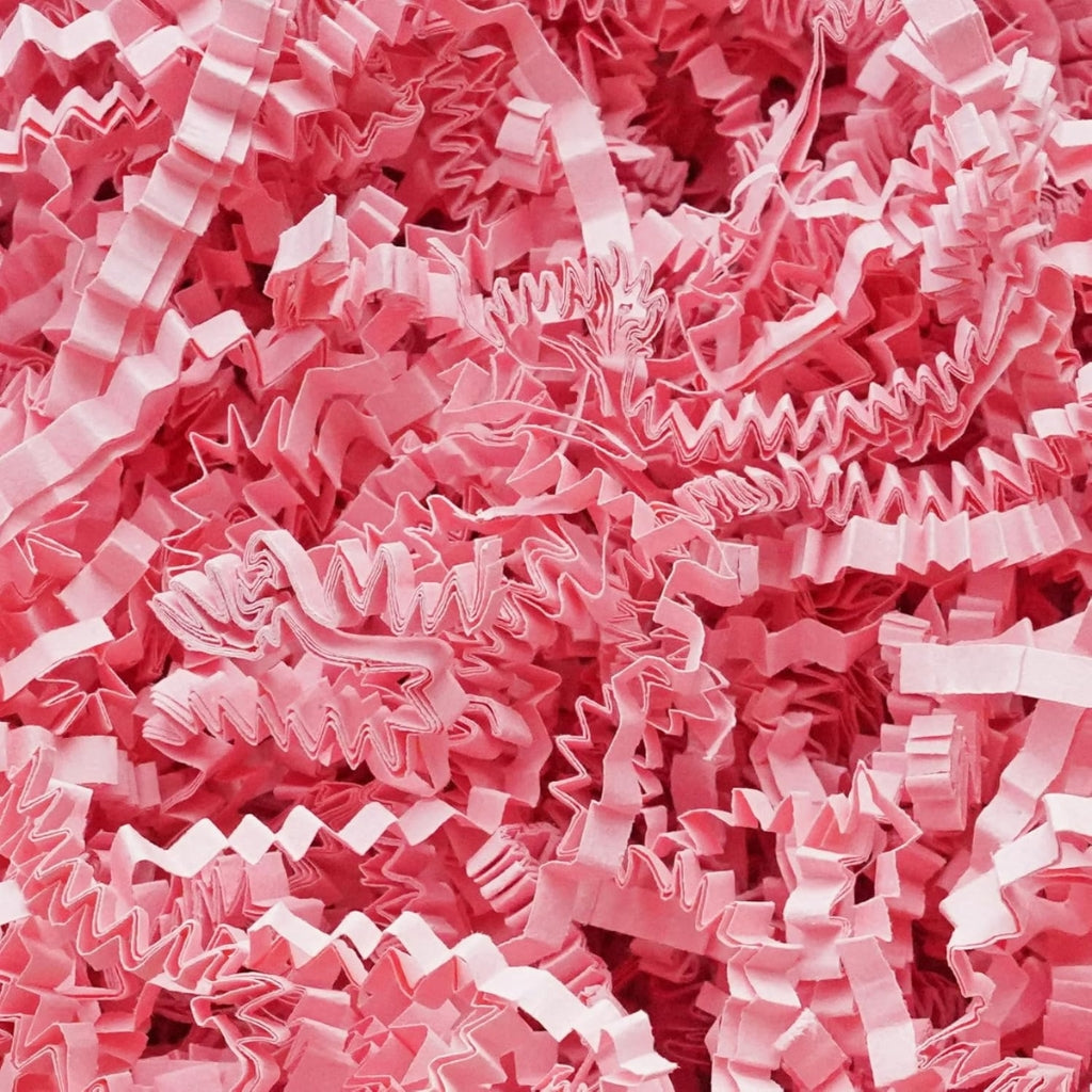 Pink Crinkle Cut Paper Shred Filler, 454 g