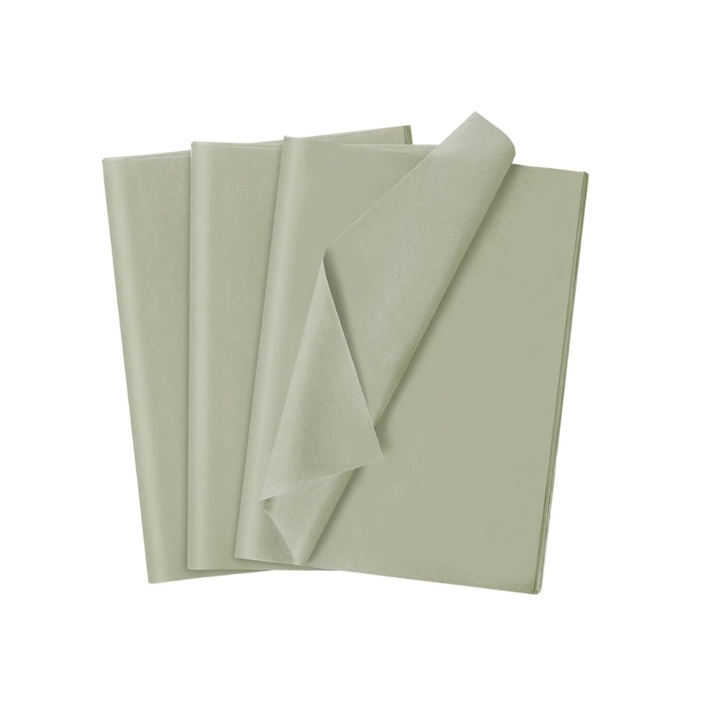 Sage Green Tissue Paper Sheets 50.8 cm × 35.56 cm, 120 Pack